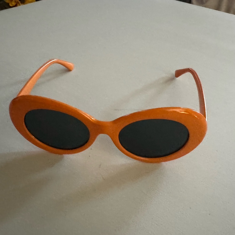 Orange clout goggles